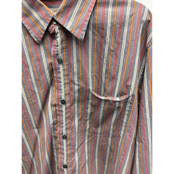 Timberland Shirt Mens XL Long Sleeve Button Down Striped Multicolor - Picture 2 of 6
